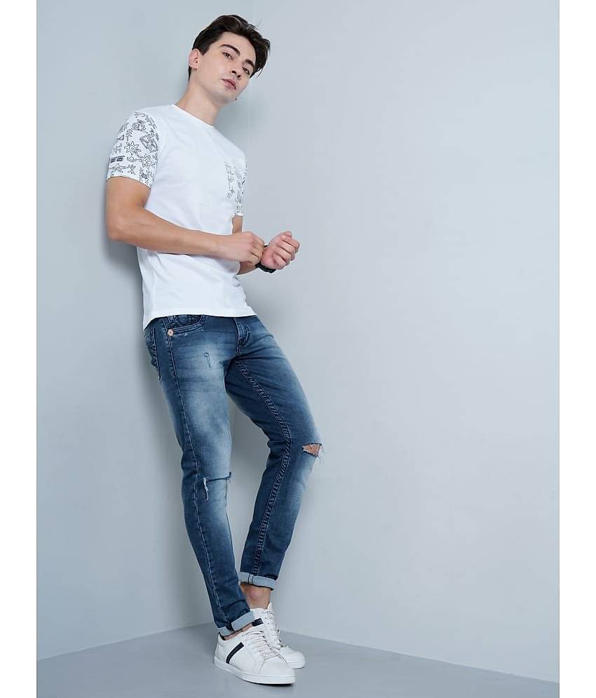 Paul Street Pack of 1 Cotton Slim Fit Men's T-Shirt ( White )