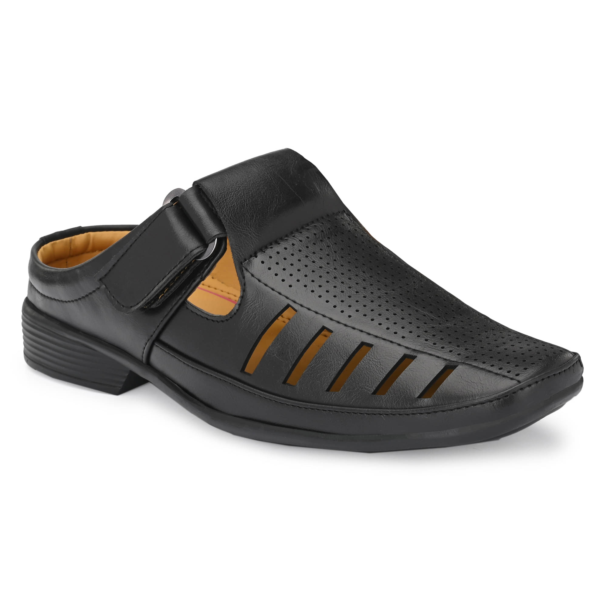     			Leeport - Black Men's Sandals