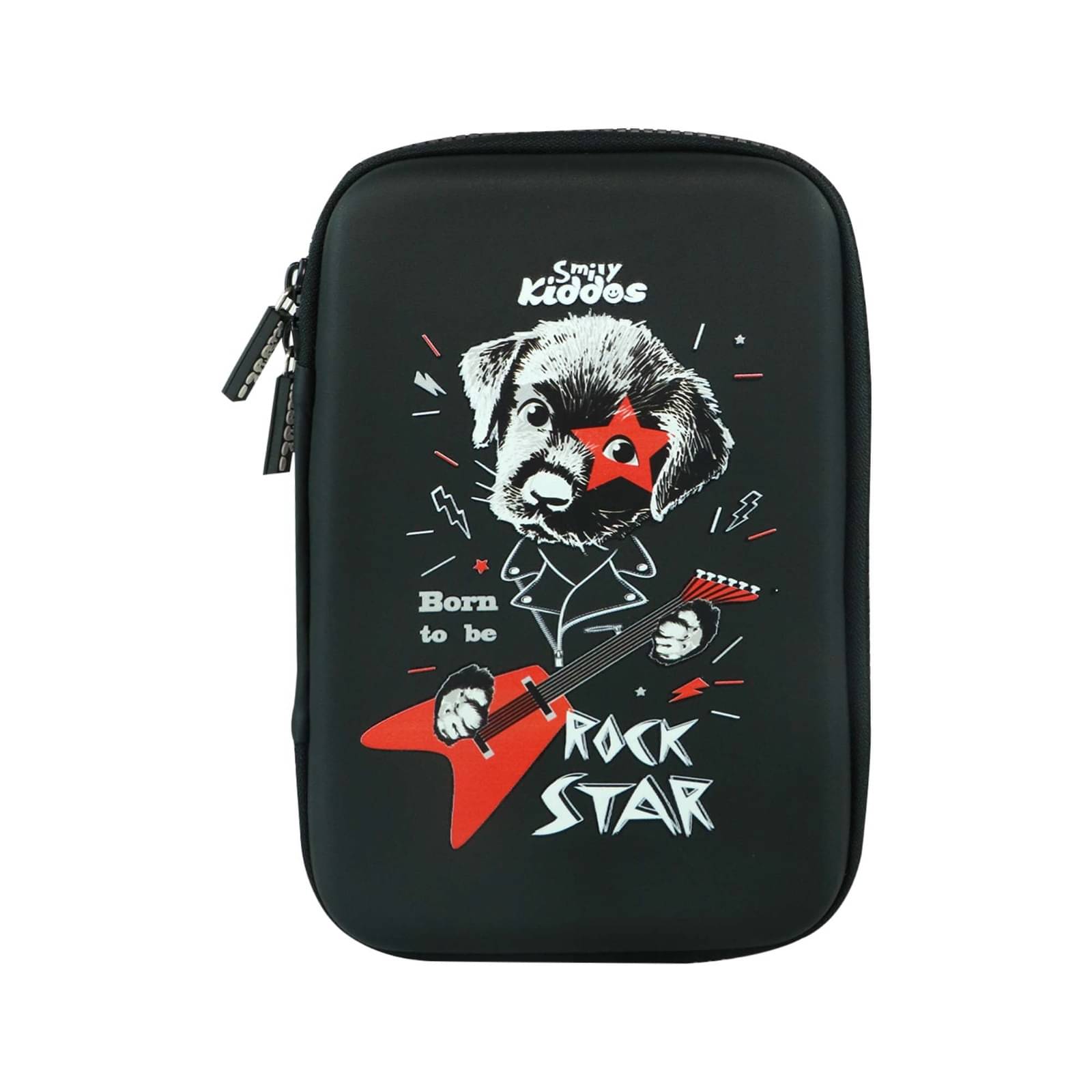 Smily kiddos Single Compartment Rockstar Puppy - Black Smily kiddos Single Compartment Rockstar Puppy - Black