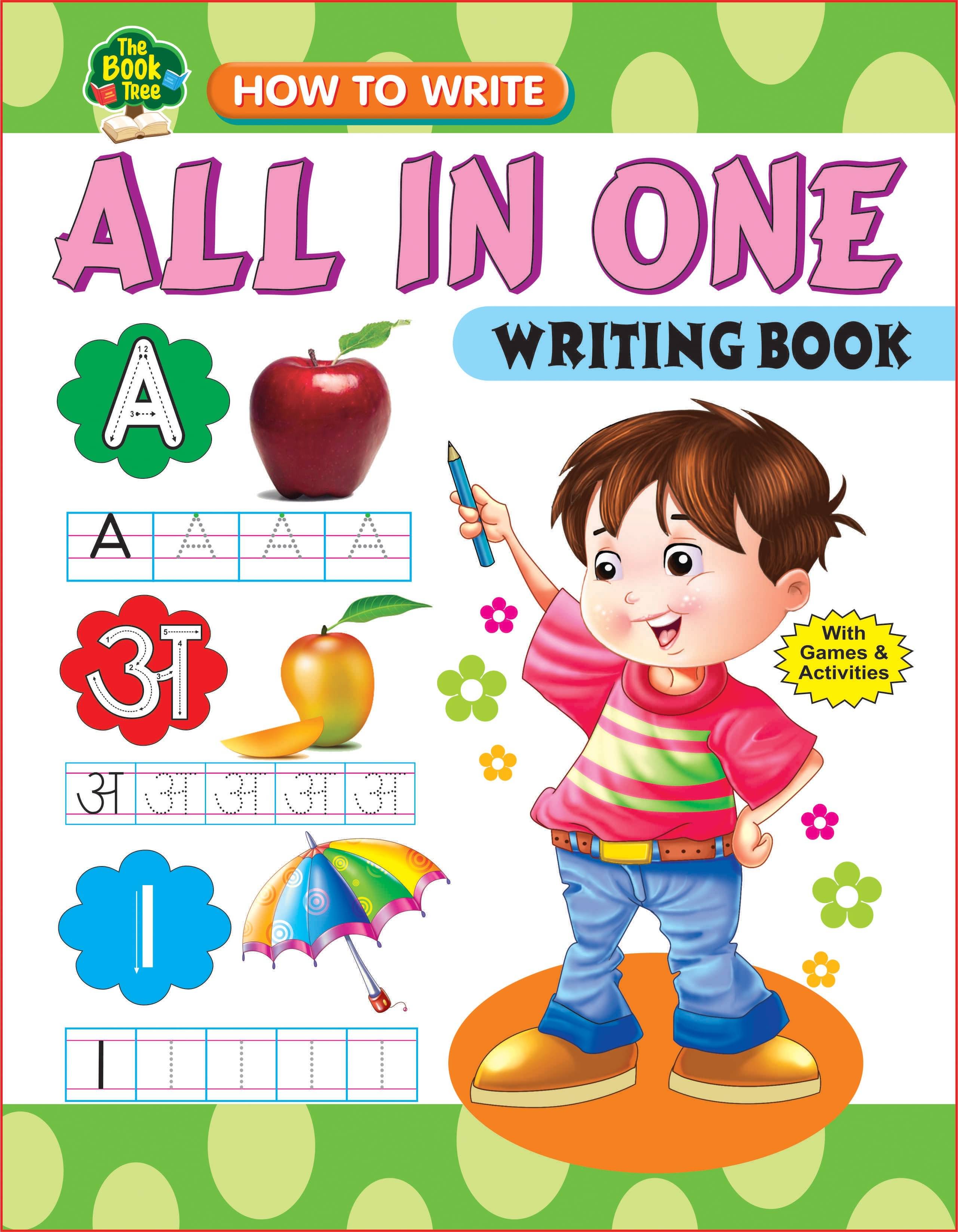     			All In One Writing Book With Games And Activities(English,Hindi,Maths)