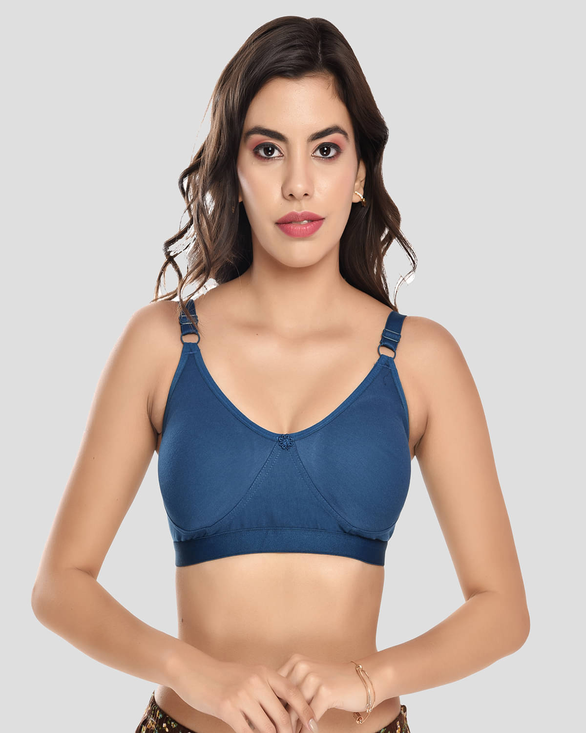     			Elina Cotton Non Padded Women's T-Shirt Bra ( Green )