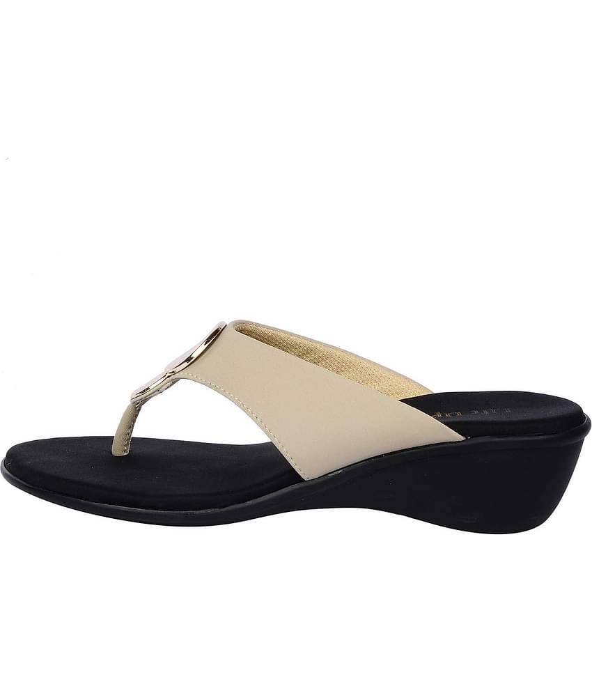 Feel It - Cream Women's Slip On Heels