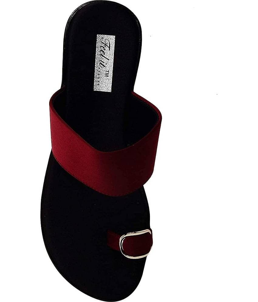 Feel It - Red Women's Slip On Heels