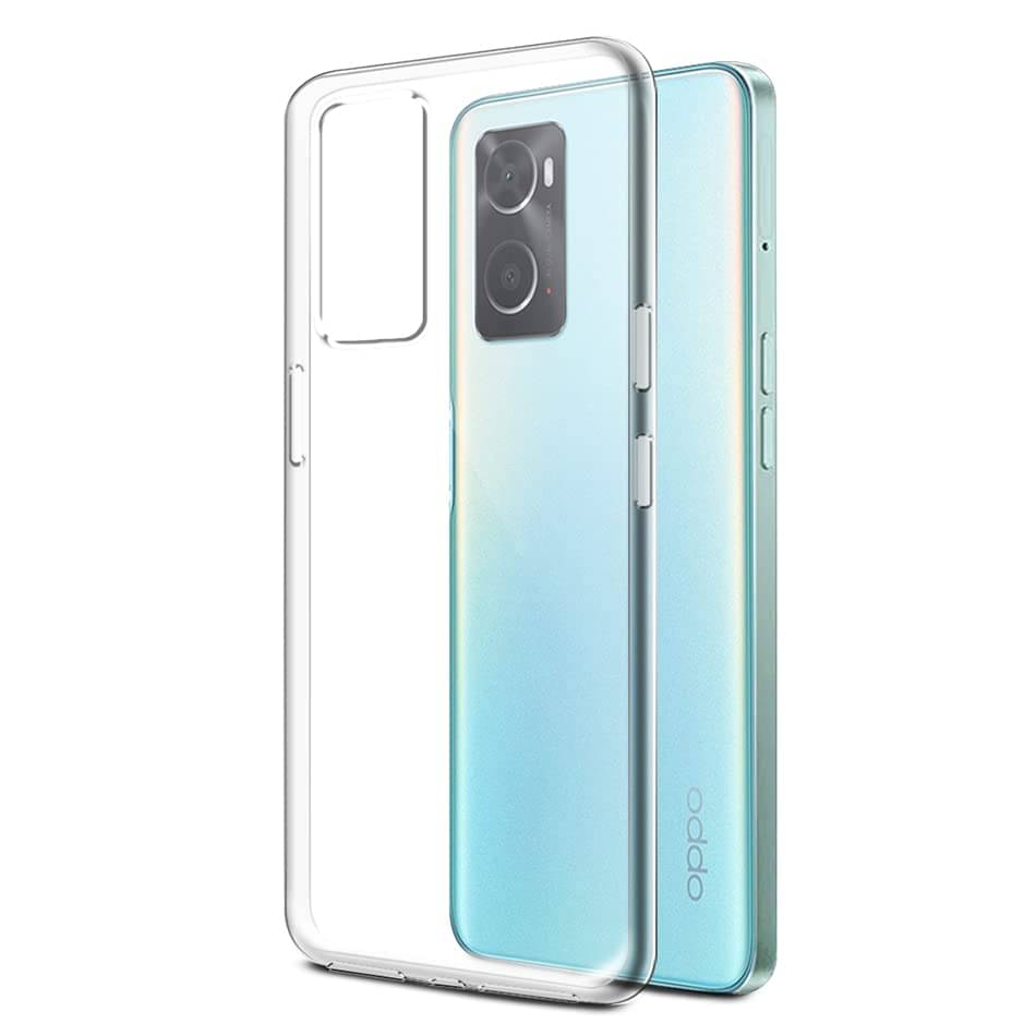Kosher Traders - Transparent Silicon Plain Cases Compatible For Oppo A96 ( Pack of 1 ) Kosher Traders - Transparent Silicon Plain Cases Compatible For Oppo A96 ( Pack of 1 )