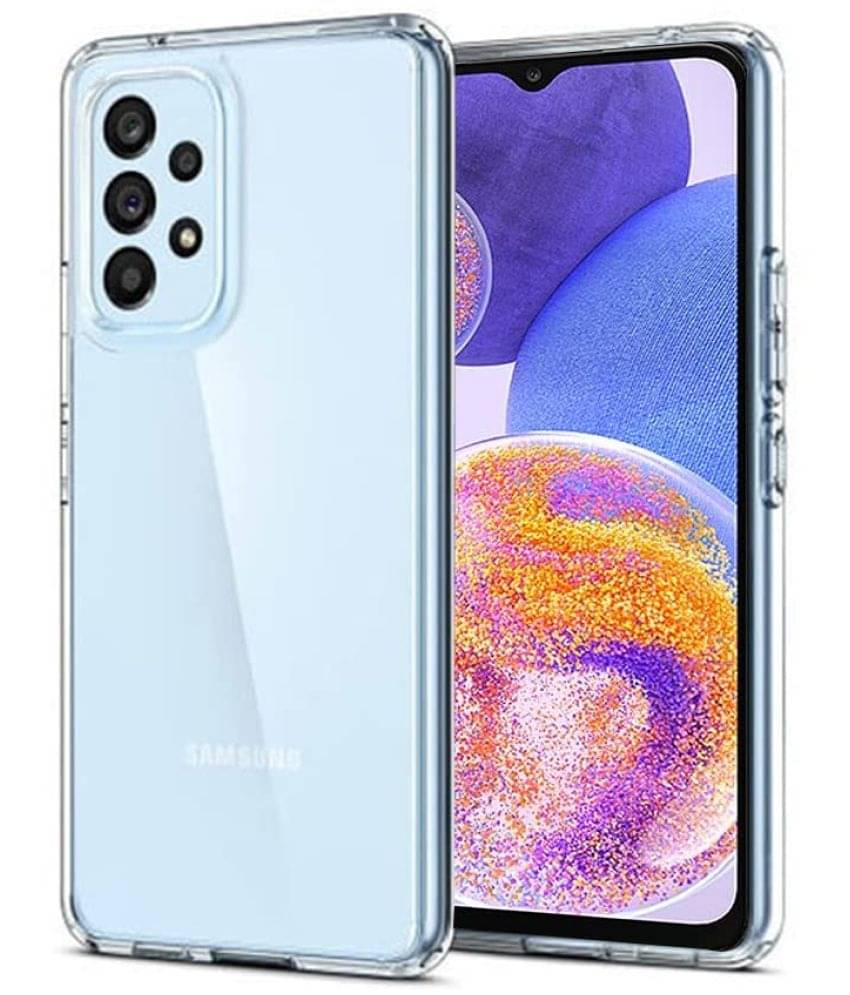 Kosher Traders - Transparent Silicon Plain Cases Compatible For Samsung Galaxy A23 5g ( Pack of 1 ) Kosher Traders - Transparent Silicon Plain Cases Compatible For Samsung Galaxy A23 5g ( Pack of 1 )