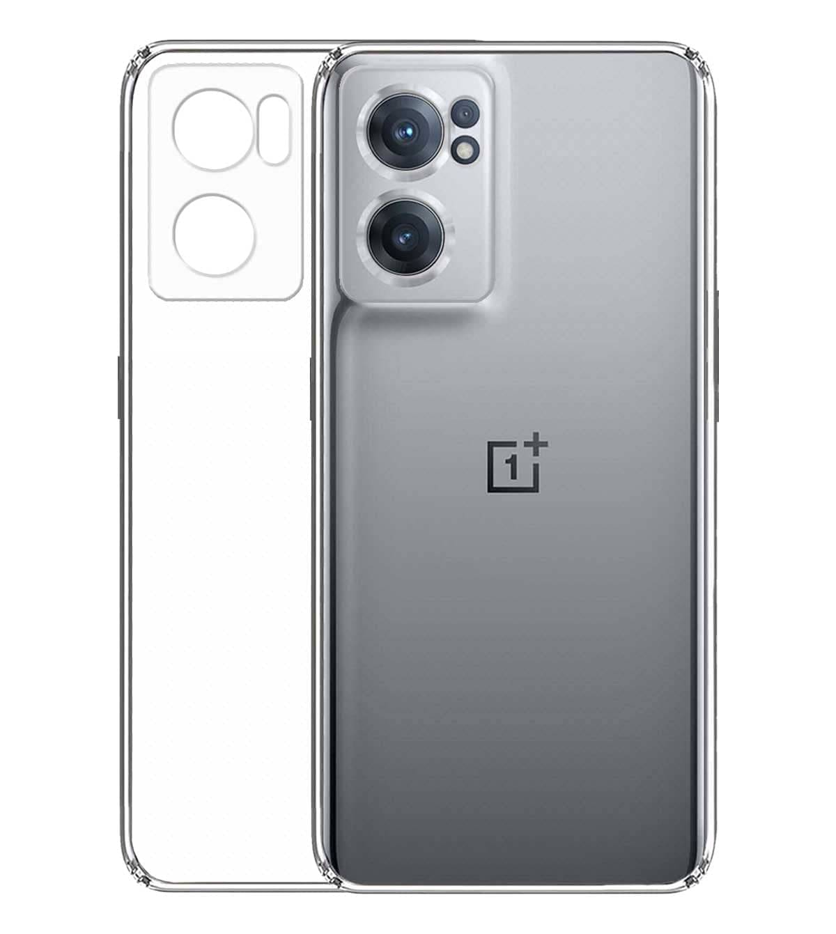 Kosher Traders - Transparent Silicon Plain Cases Compatible For Oneplus Nord Ce2 5g ( Pack of 1 ) Kosher Traders - Transparent Silicon Plain Cases Compatible For Oneplus Nord Ce2 5g ( Pack of 1 )