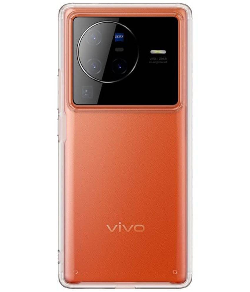Kosher Traders - Transparent Silicon Plain Cases Compatible For Vivo X50 ( Pack of 1 ) Kosher Traders - Transparent Silicon Plain Cases Compatible For Vivo X50 ( Pack of 1 )