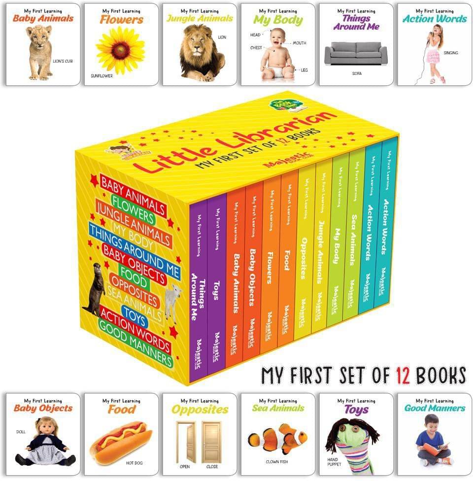 My First Library: Boxset of 12 Board Books for Kids My First Library: Boxset of 12 Board Books for Kids