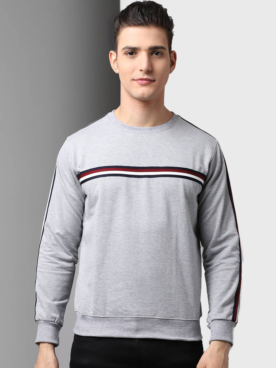 OBAAN - Grey Fleece Regular Fit Men's Sweatshirt ( Pack of 1 ) OBAAN - Grey Fleece Regular Fit Men's Sweatshirt ( Pack of 1 )