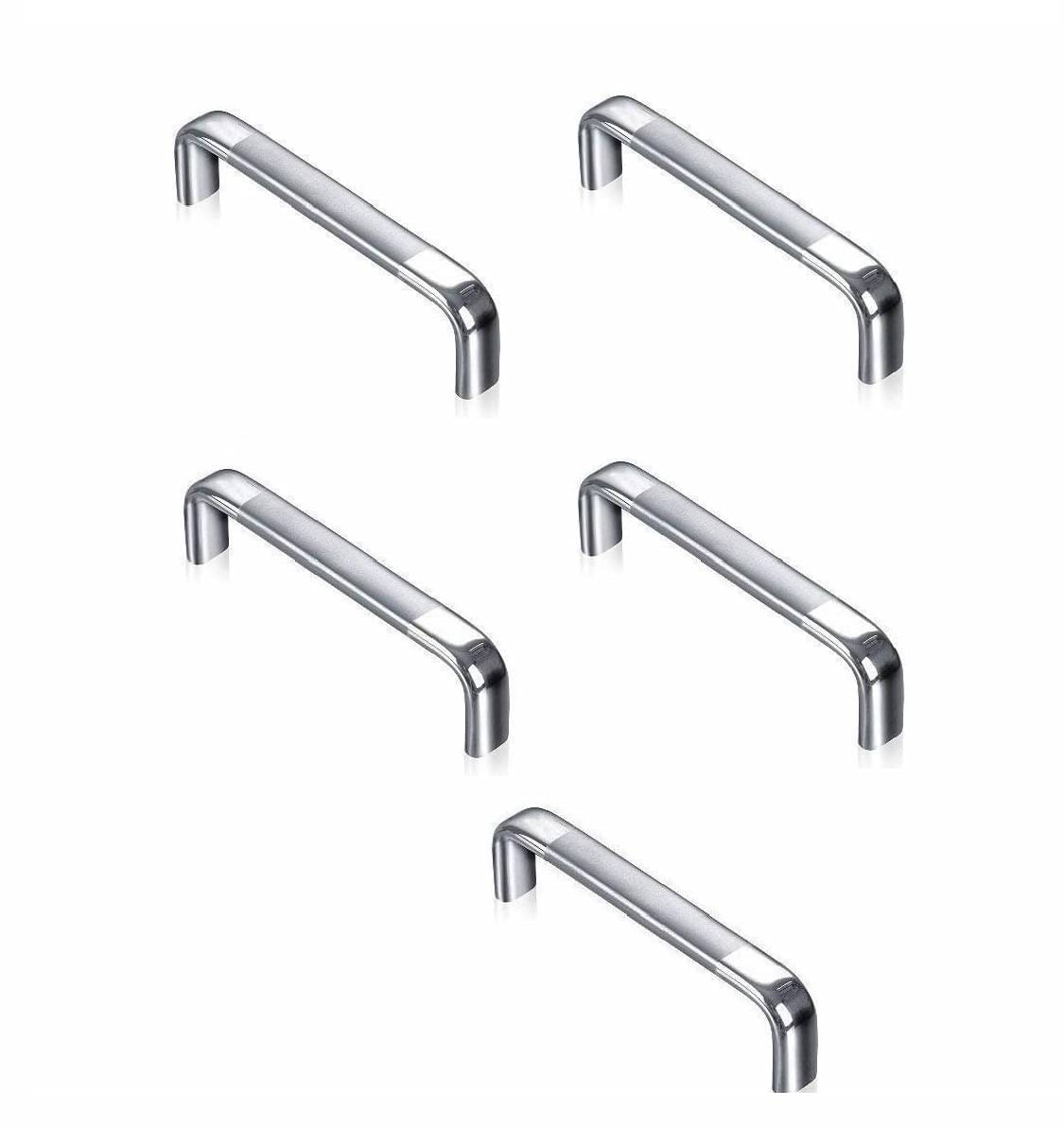     			ONMAX Stainless Steel Capsule D Type Drawer, Almirah Wardrobe and Cabinet Handles 4 Inchs Pack of 5 Pcs (SSCB0104)