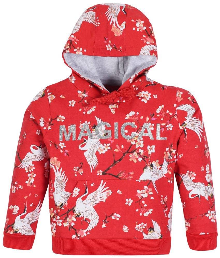     			PLUM TREE Girls Cotton Blend Sweatshirt ( Red )