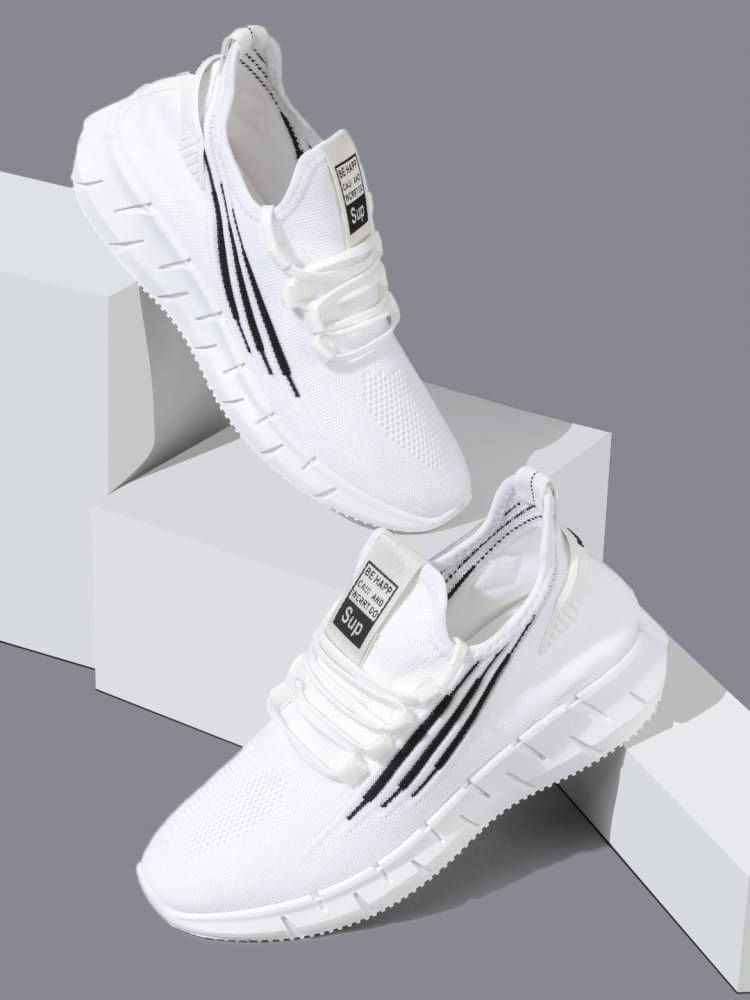 RapidBox - White Men's Sneakers     			RapidBox - White Men's Sneakers