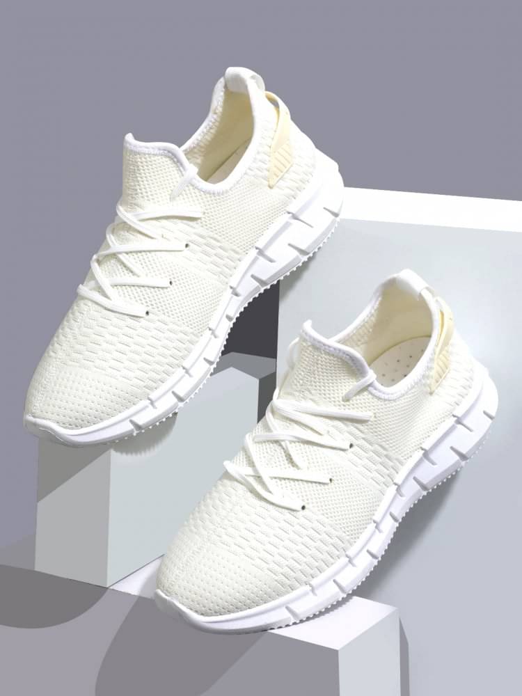     			RapidBox - White Men's Sneakers
