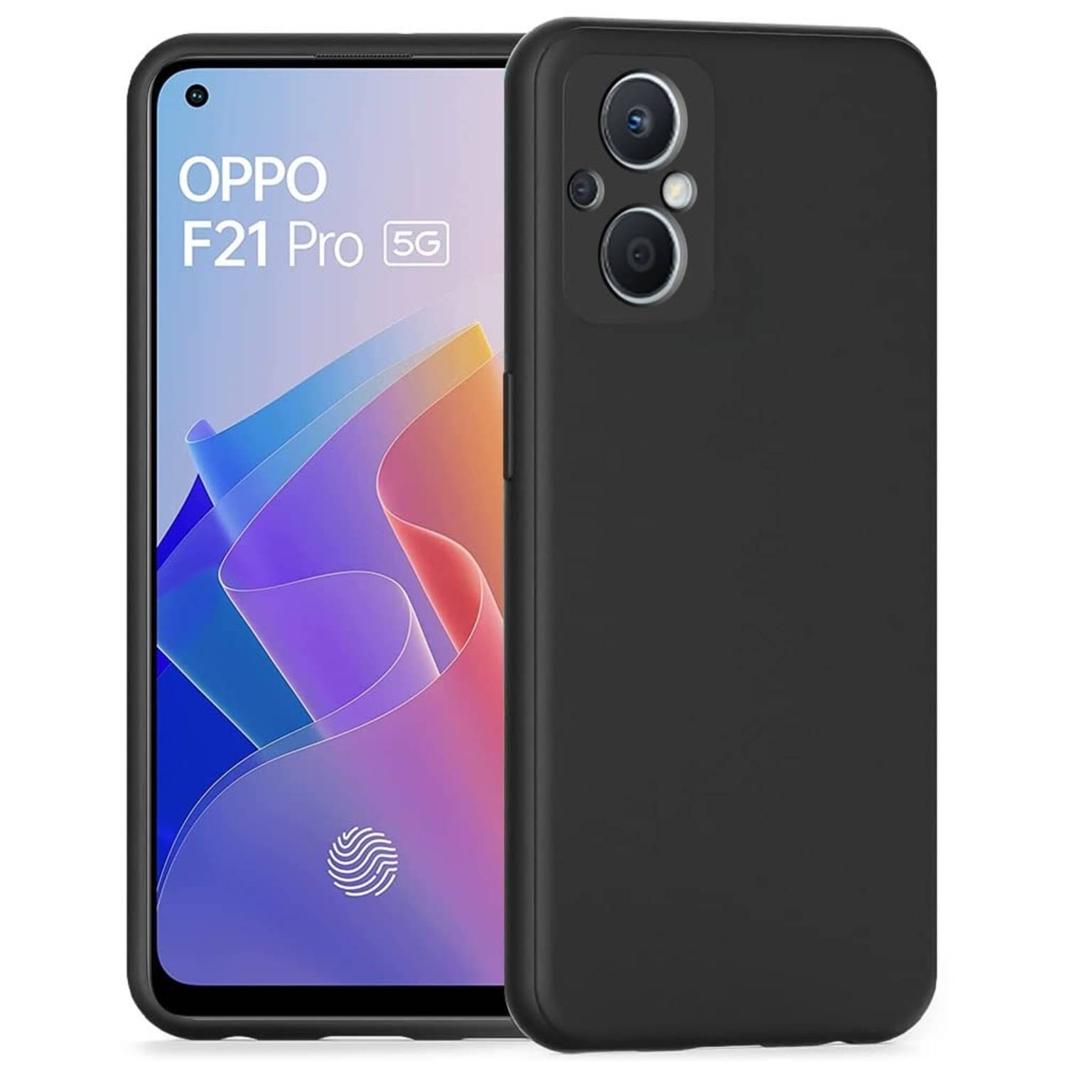 Spectacular Ace - Black Silicon Plain Cases Compatible For Oppo F21 Pro 5G ( Pack of 1 )     			Spectacular Ace - Black Silicon Plain Cases Compatible For Oppo F21 Pro 5G ( Pack of 1 )