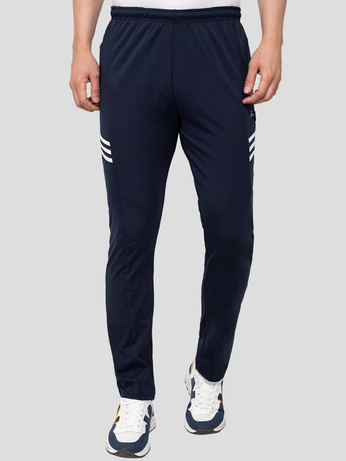 Zeffit - Navy Lycra Men's Trackpants ( Pack of 1 ) - Track Pants | Buy online on ZillyBuy