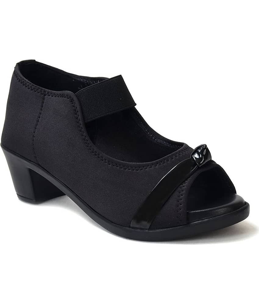 Ajanta - Black Women's Slip On Heels - Heels | Buy online on ZillyBuy