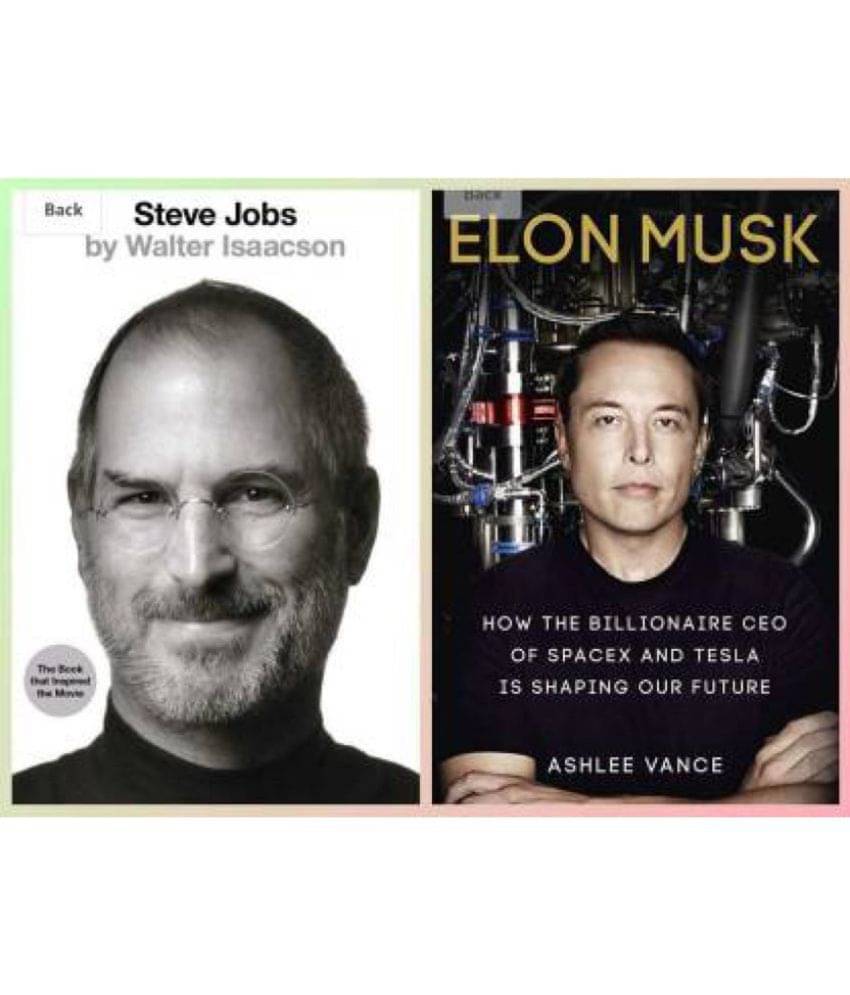     			Combo Of 2 (Steve Jobs + Elon Musk) (Paperback, Isaacson Walter, Ashlee Vance)