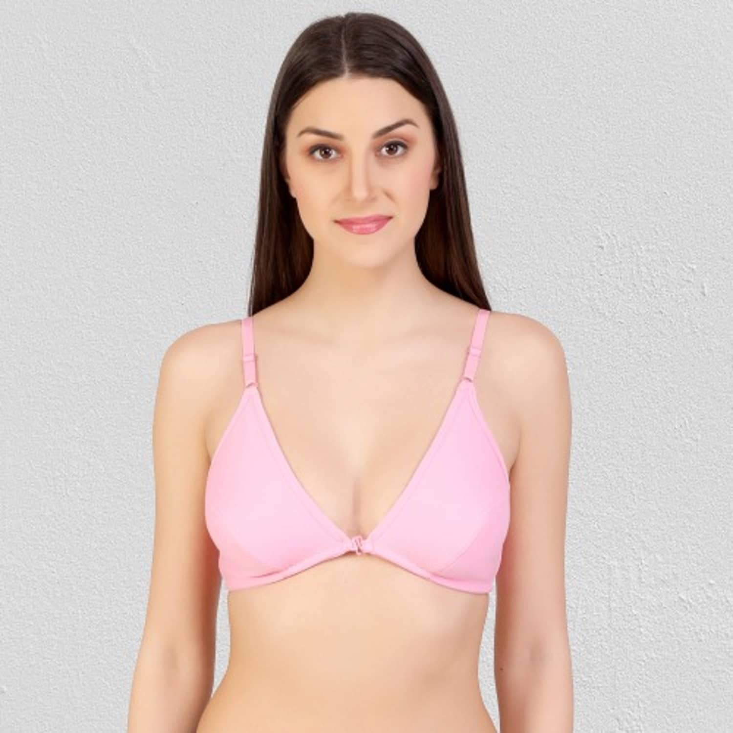 Desiprime Cotton Non Padded Women's T-Shirt Bra ( Pink )