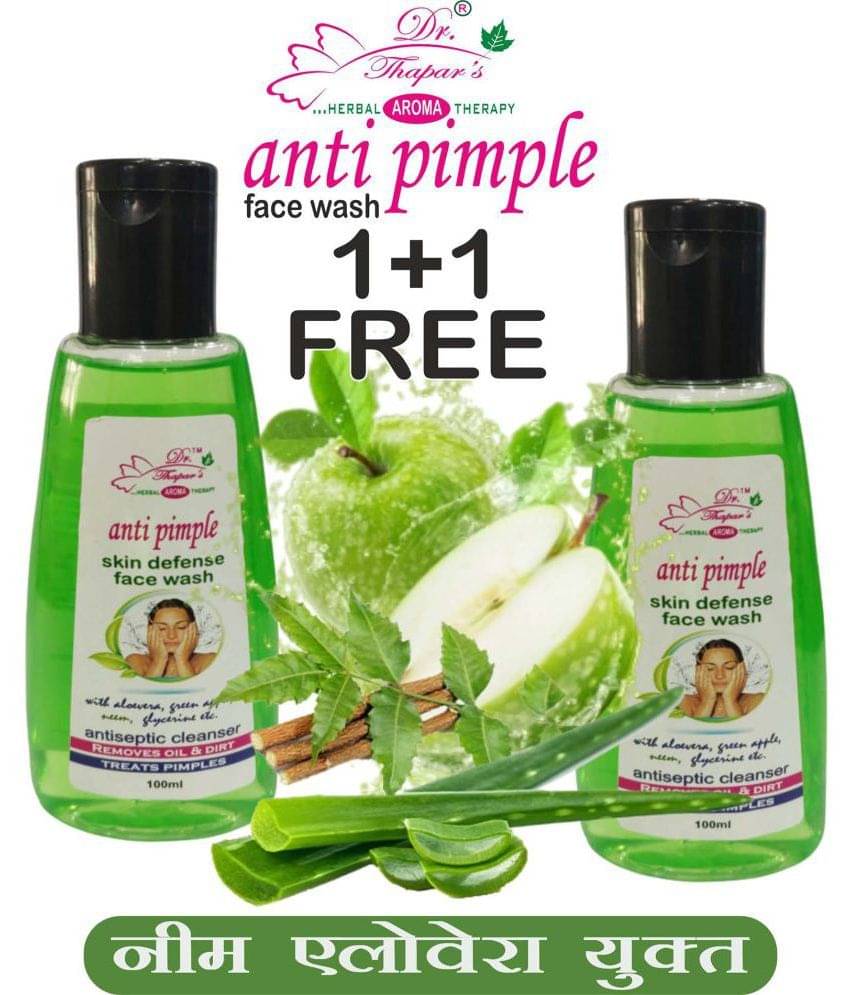     			Dr. Thapar'S Anti Pimple Face Wash Neem/Alvr 1+1 Free Liquid 200 Ml