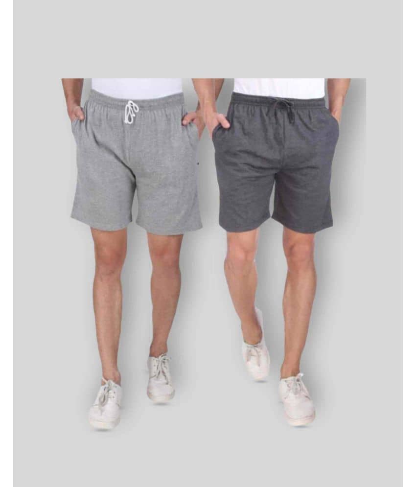 Neo Garments - Multi Cotton Men's Shorts ( Pack of 2 ) - Shorts | Buy online on ZillyBuy