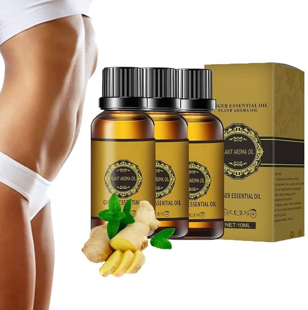 Oilanic Fat Loss Oil Ginger Weight Loss Oil Shaping & Firming Oil 30 mL Pack of 3