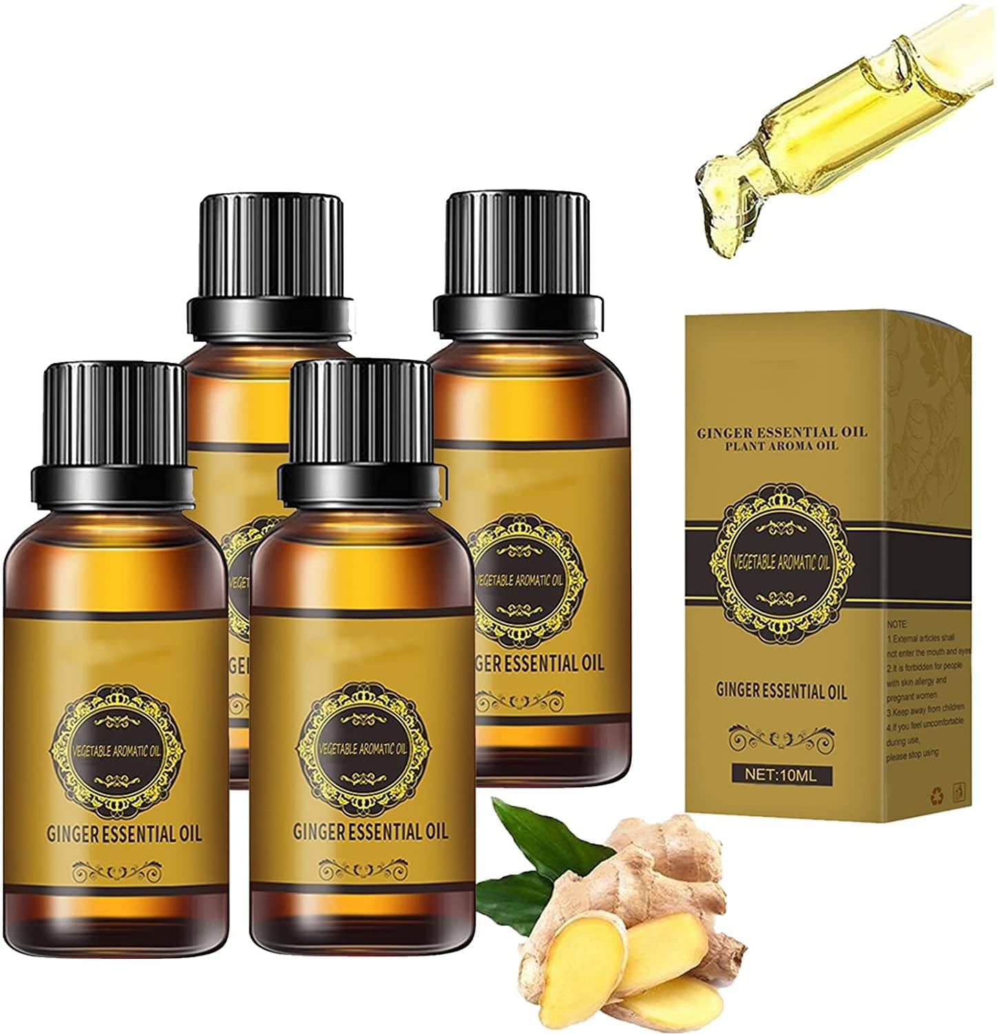     			Oilanic Fat Loss Oil Ginger Weight Loss Oil Shaping & Firming Oil 30 mL Pack of 4