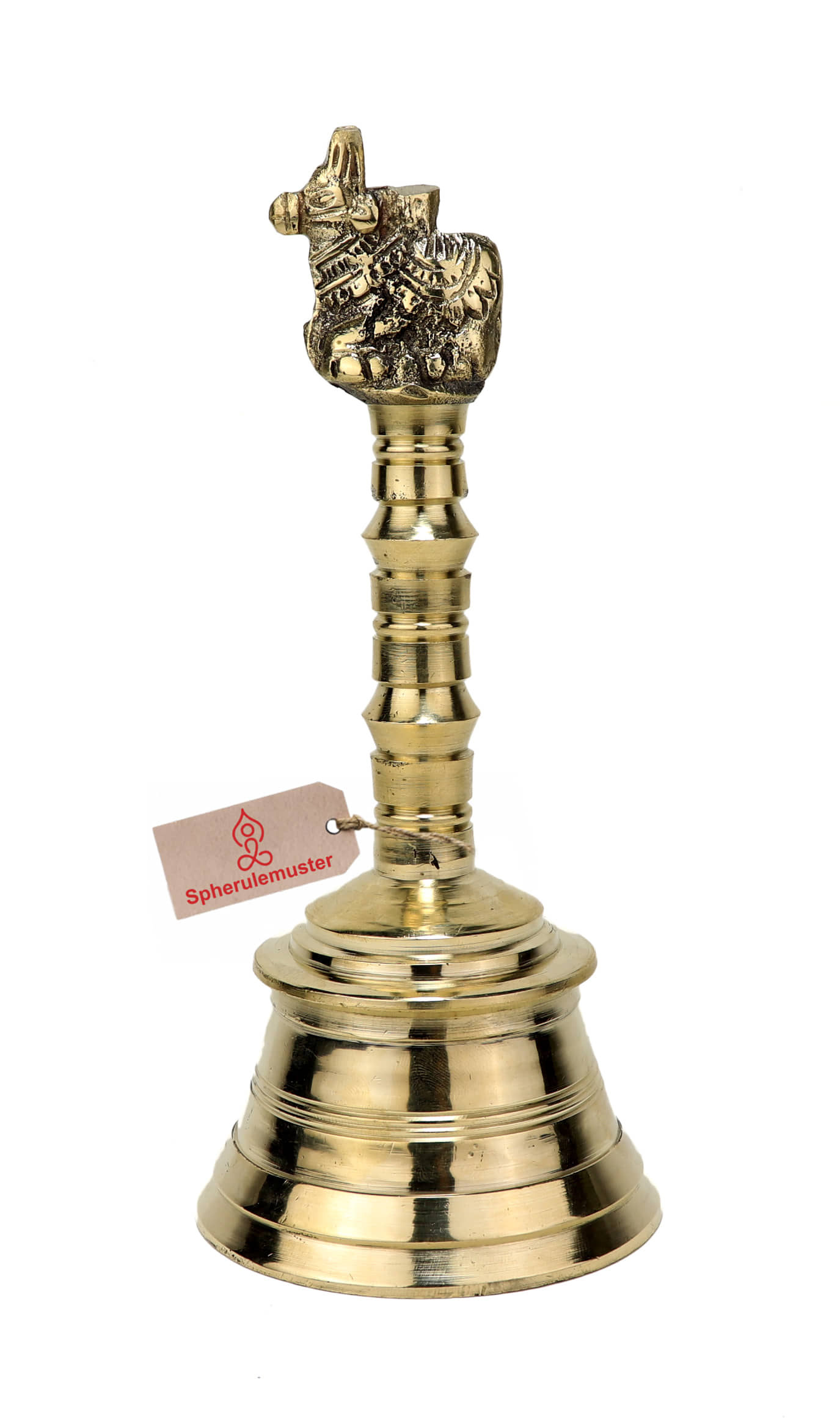 Spherulemuster Pooja Bell Nandi Shape Brass Material ( Pack of 1 )