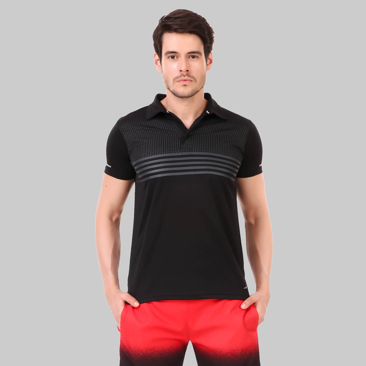     			Vector X - Black Polyester Regular Fit Men's Sports Polo T-Shirt ( Pack of 1 )