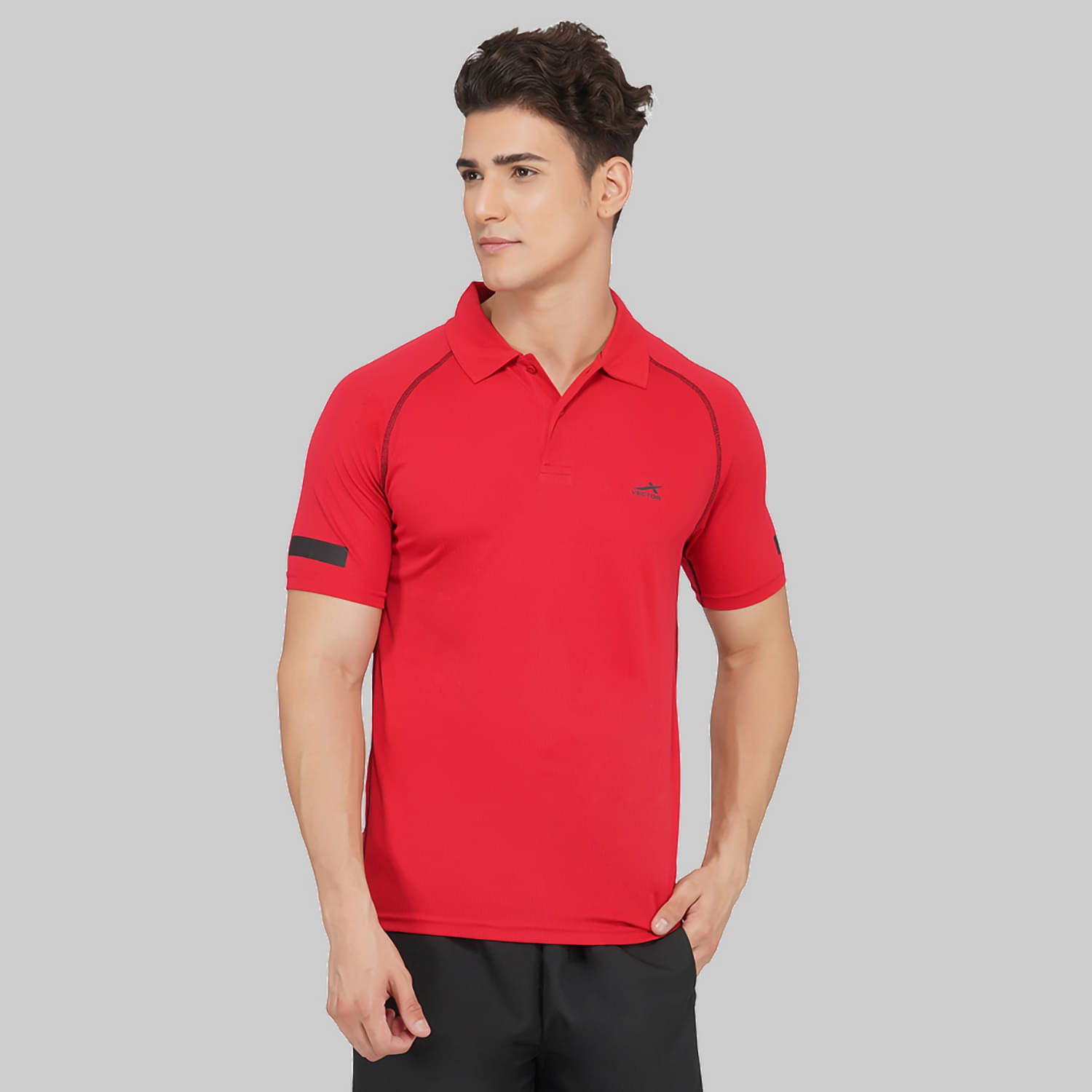 Vector X - Red Polyester Regular Fit Men's Sports Polo T-Shirt ( Pack of 1 ) Vector X - Red Polyester Regular Fit Men's Sports Polo T-Shirt ( Pack of 1 )