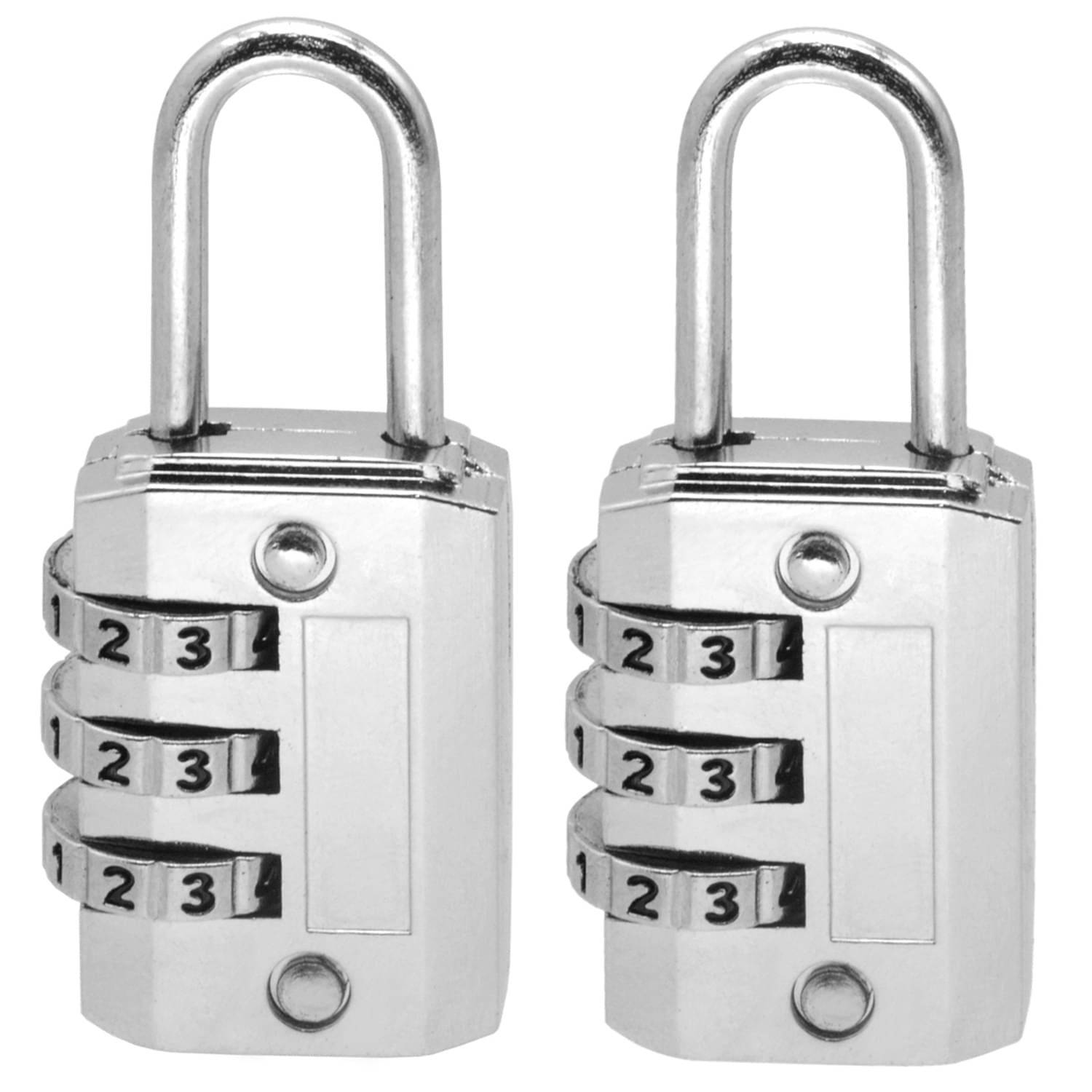 2 Pieces 3 Digit Own Password Travel Resettable Combination Security Padlock 2 Pieces 3 Digit Own Password Travel Resettable Combination Security Padlock