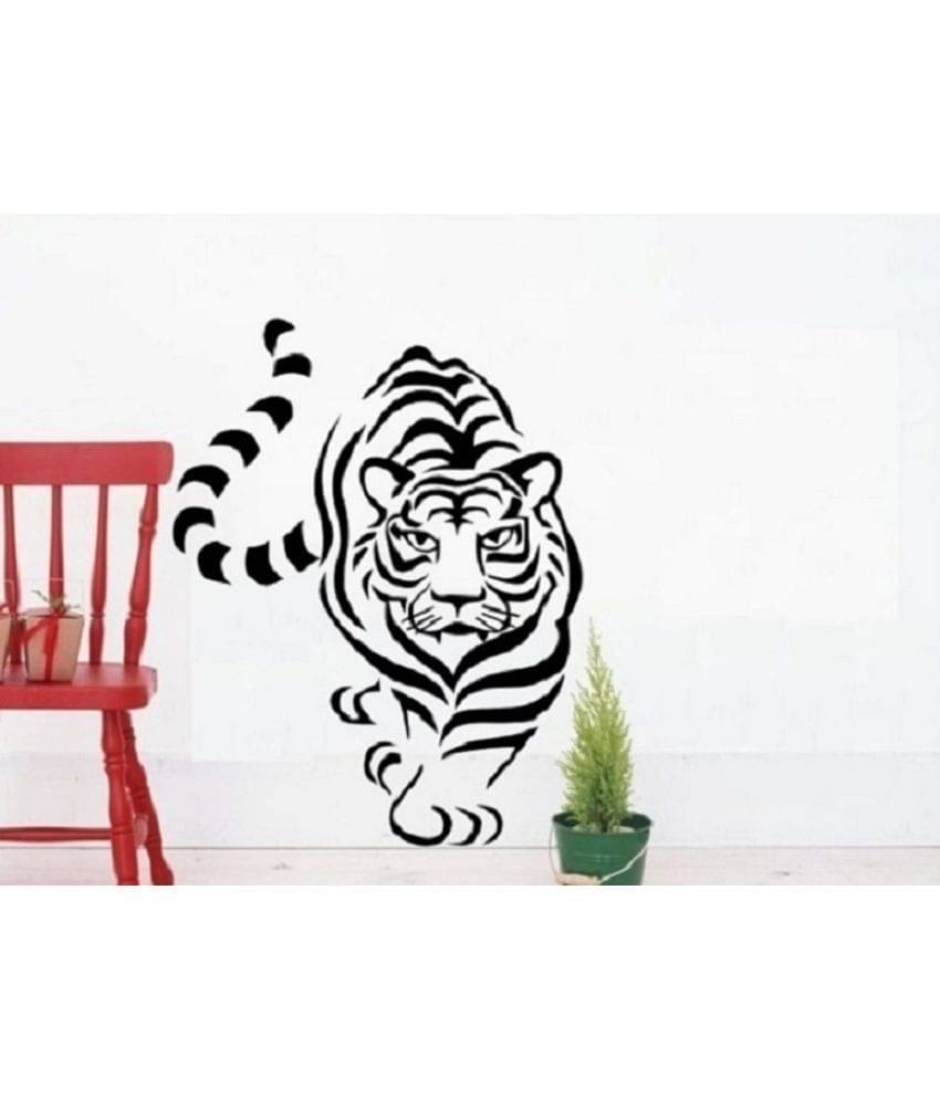 Asmi Collection A Daring Tiger Wall Sticker ( 92 x 72 cms ) Asmi Collection A Daring Tiger Wall Sticker ( 92 x 72 cms )