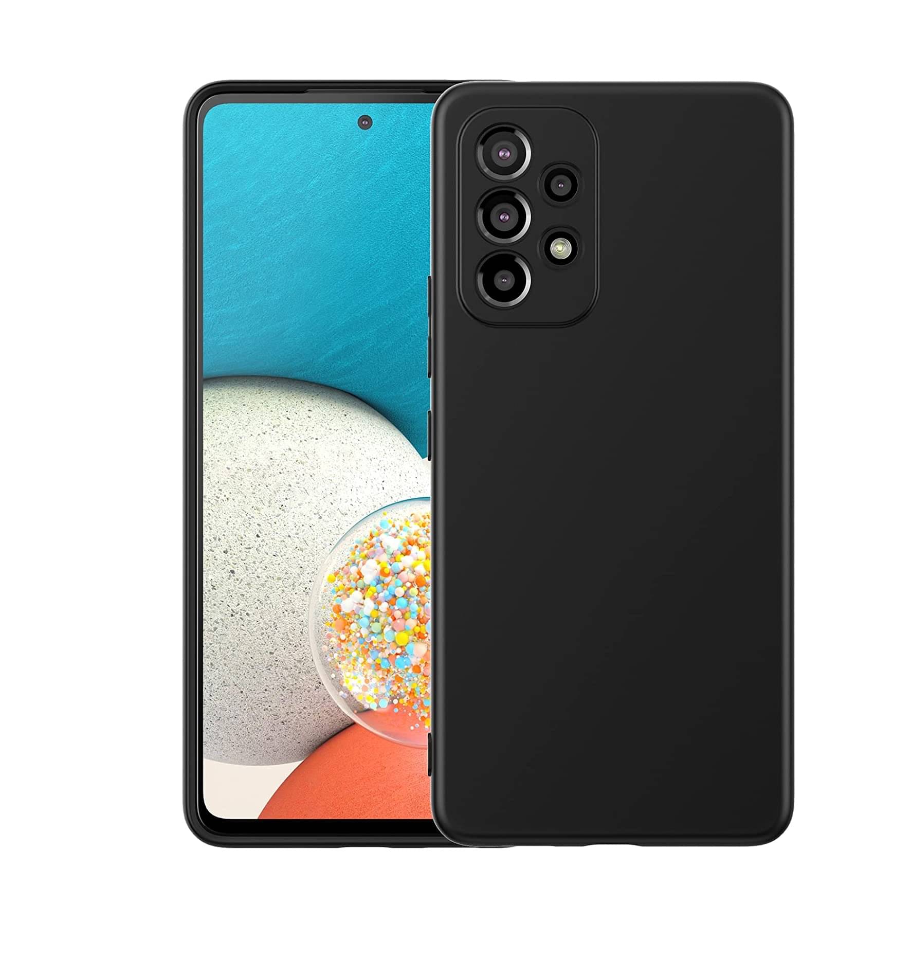 BEING STYLISH - Black Silicon Plain Cases Compatible For Samsung Galaxy A53 5G ( Pack of 1 )     			BEING STYLISH - Black Silicon Plain Cases Compatible For Samsung Galaxy A53 5G ( Pack of 1 )