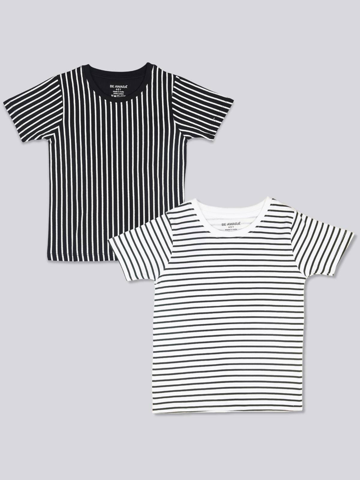 Be Awara Pack of 2 Unisex for Baby Cotton T-Shirt ( Black ) Be Awara Pack of 2 Unisex for Baby Cotton T-Shirt ( Black )