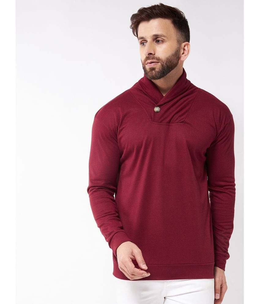 Gritstones - Maroon Polyester Regular Fit Men's Sweatshirt ( Pack of 1 ) Gritstones - Maroon Polyester Regular Fit Men's Sweatshirt ( Pack of 1 )