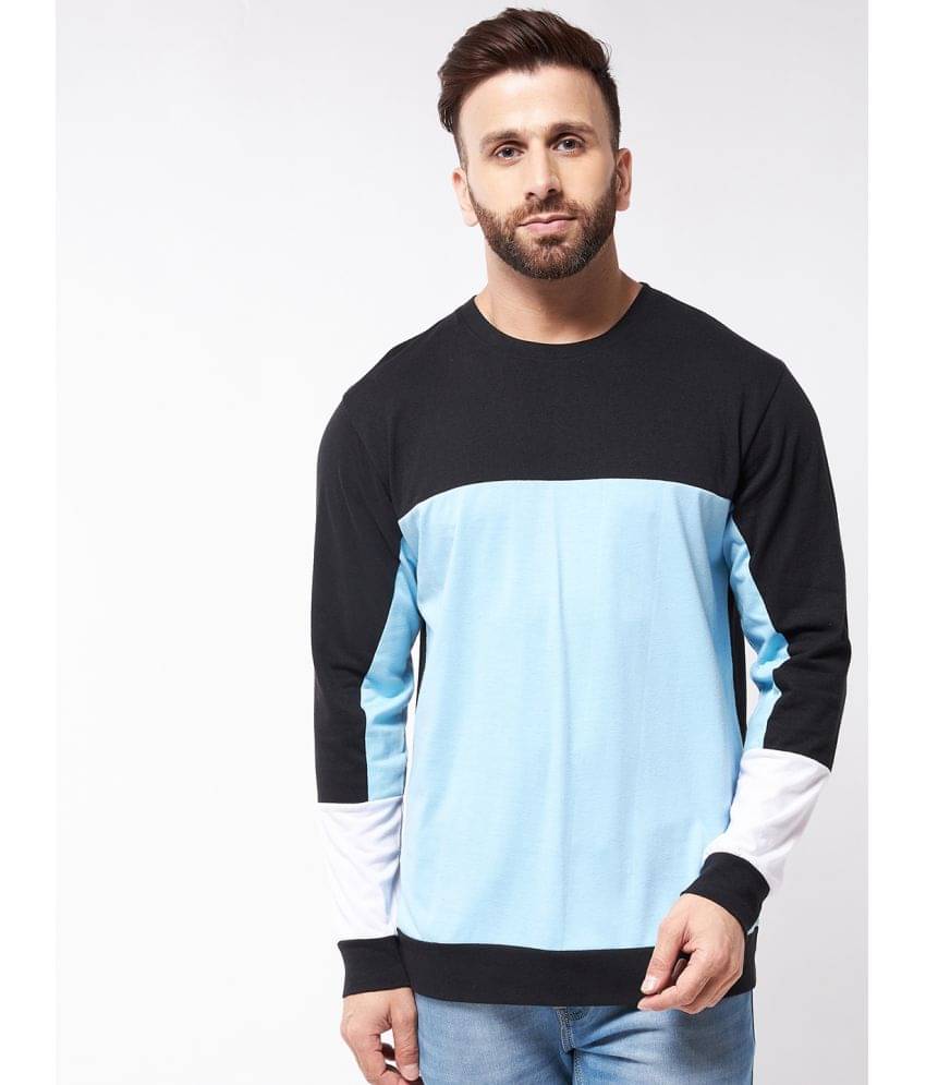    			Gritstones Pack of 1 Cotton Blend Oversized Fit Men's T-Shirt ( Sky Blue )