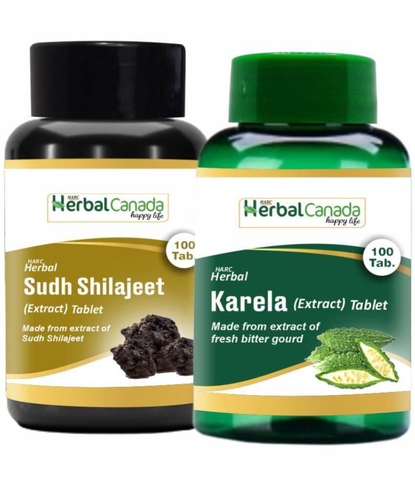     			Herbal Canada Sudh Shilajeet (Tab 100) + Karela (Tab 100) (Pack Of 2)