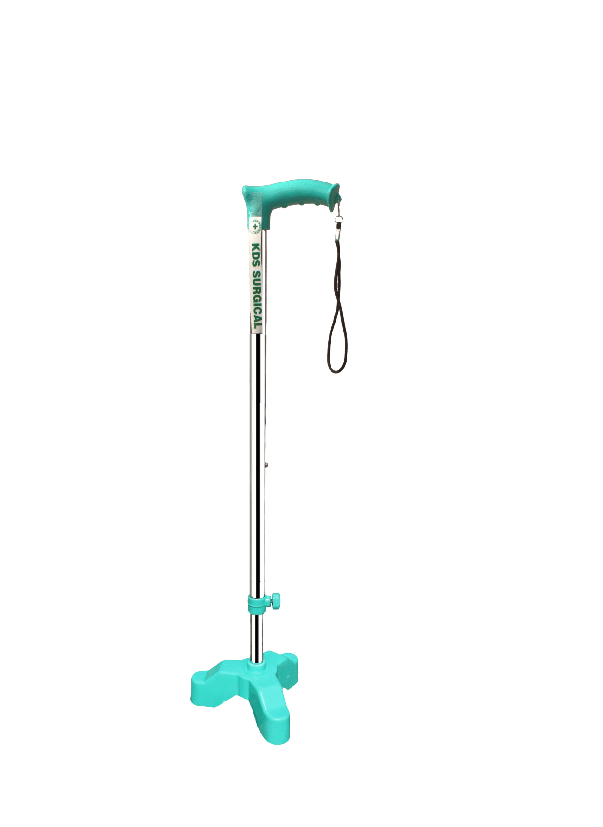 KDS SURGICAL 3 Leg C Green Chrome Dori Height Adjustable Steel Walking Sticks