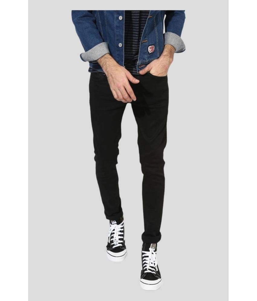 Lawson - Black Cotton Blend Slim Fit Men's Jeans ( Pack of 1 ) Lawson - Black Cotton Blend Slim Fit Men's Jeans ( Pack of 1 )