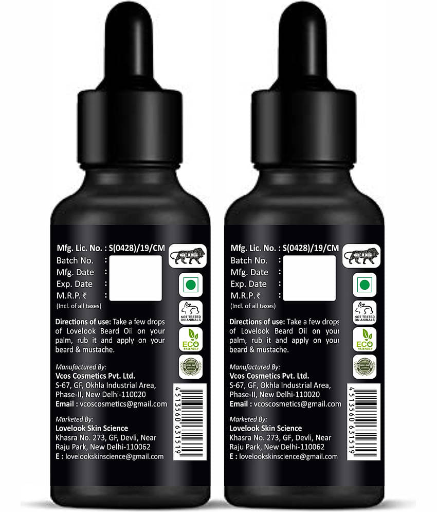 Lovelook - Promotes Beard Growth Bear Oil ( Pack of 2 )