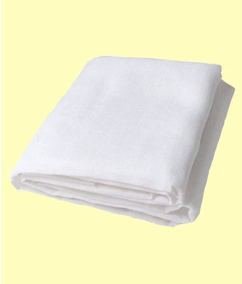 Makhanchor - White Linen Men's Unstitched Shirt Piece ( Pack of 1 ) - Unstitched Fabrics | Buy online on ZillyBuy