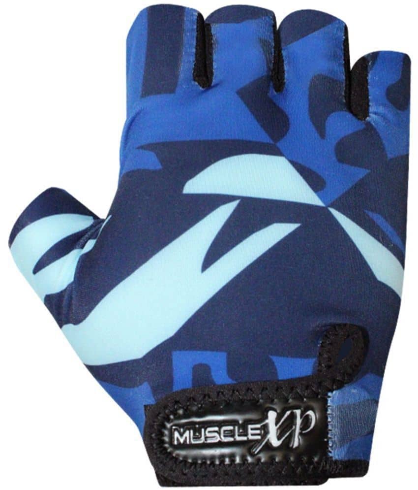 MuscleXP - Blue Gym Gloves ( 1 Pair ) - Sports and Fitness Equipment | Buy online on ZillyBuy