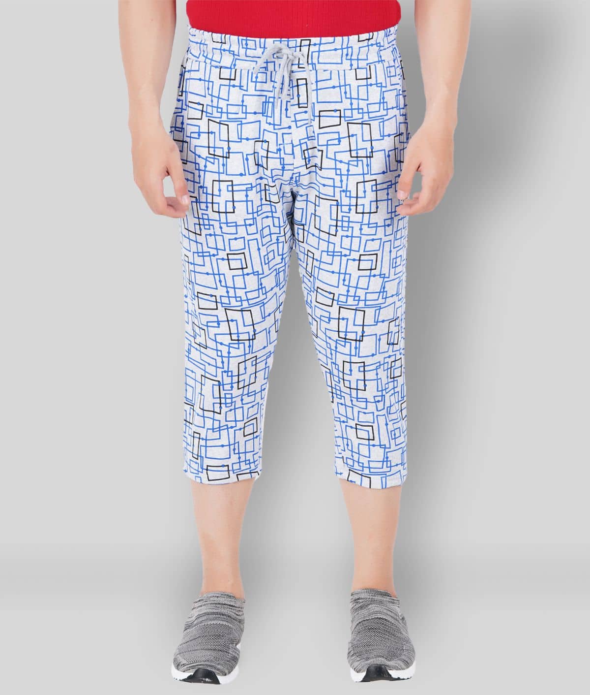 NOW OR NEVER - Grey Cotton Blend Men's Three-Fourths ( Pack of 1 ) - Shorts | Buy online on ZillyBuy
