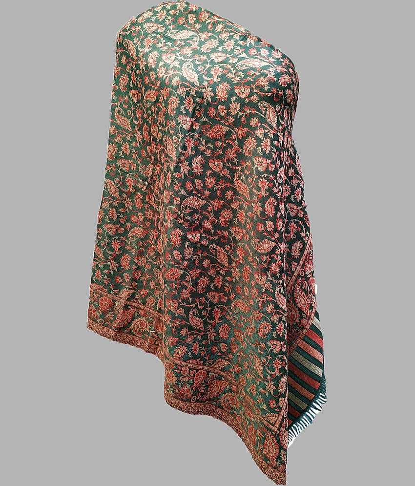 Soul Essence Green Kani Shawl - Single - Dupattas & Shawls | Buy online on ZillyBuy