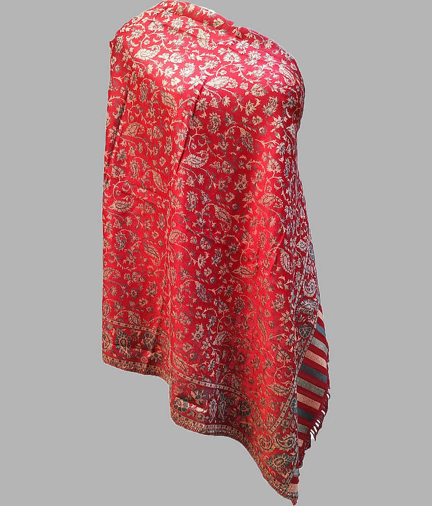 Soul Essence Maroon Kani Shawl - Single - Dupattas & Shawls | Buy online on ZillyBuy