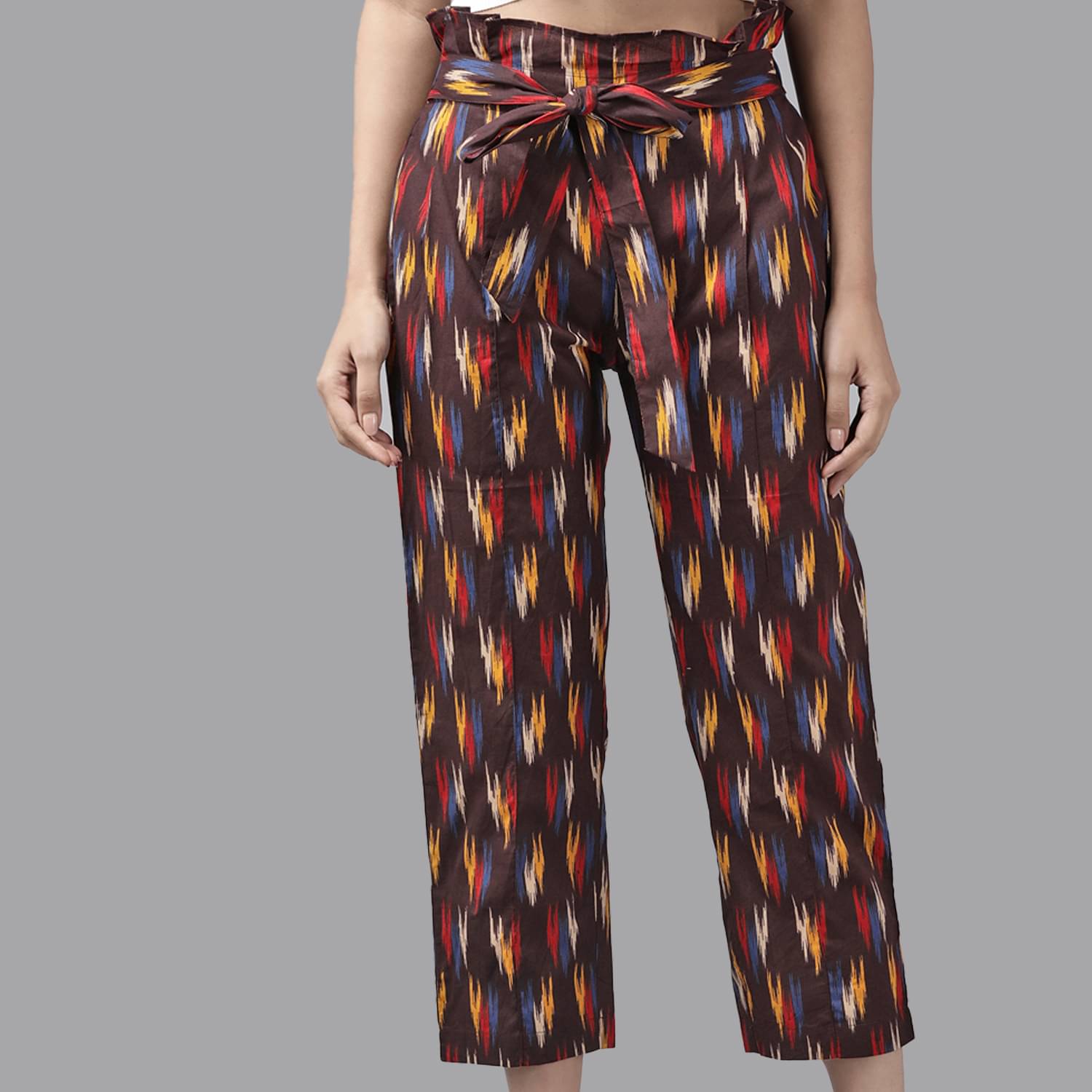     			Yash Gallery - Multi Color Cotton Regular Women's Casual Pants ( Pack of 1 )