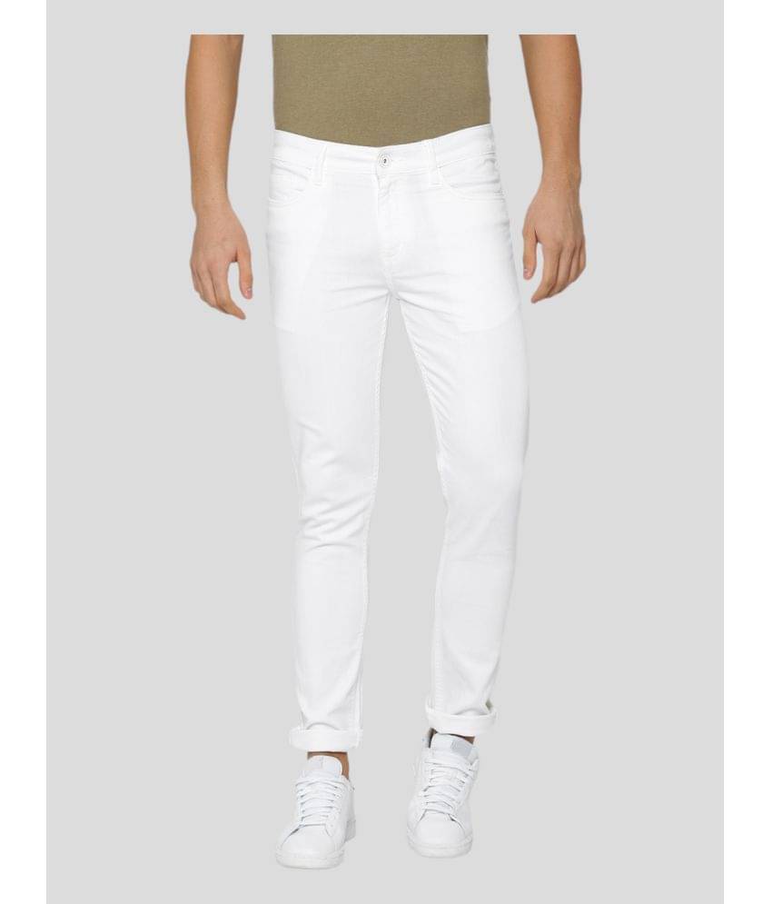     			x20 - White Cotton Blend Skinny Fit Men's Jeans ( Pack of 1 )