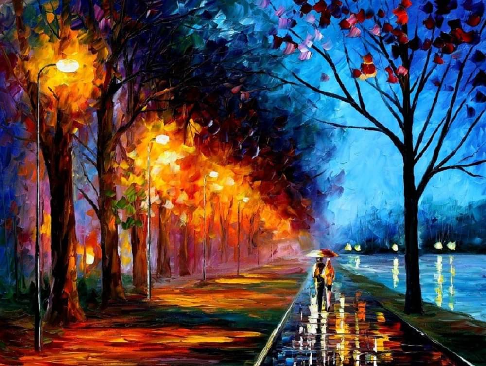     			Asmi Collection Abstract Night Scene Self Adhesive Vinyl Wall Sticker ( 45 x 60 cms )