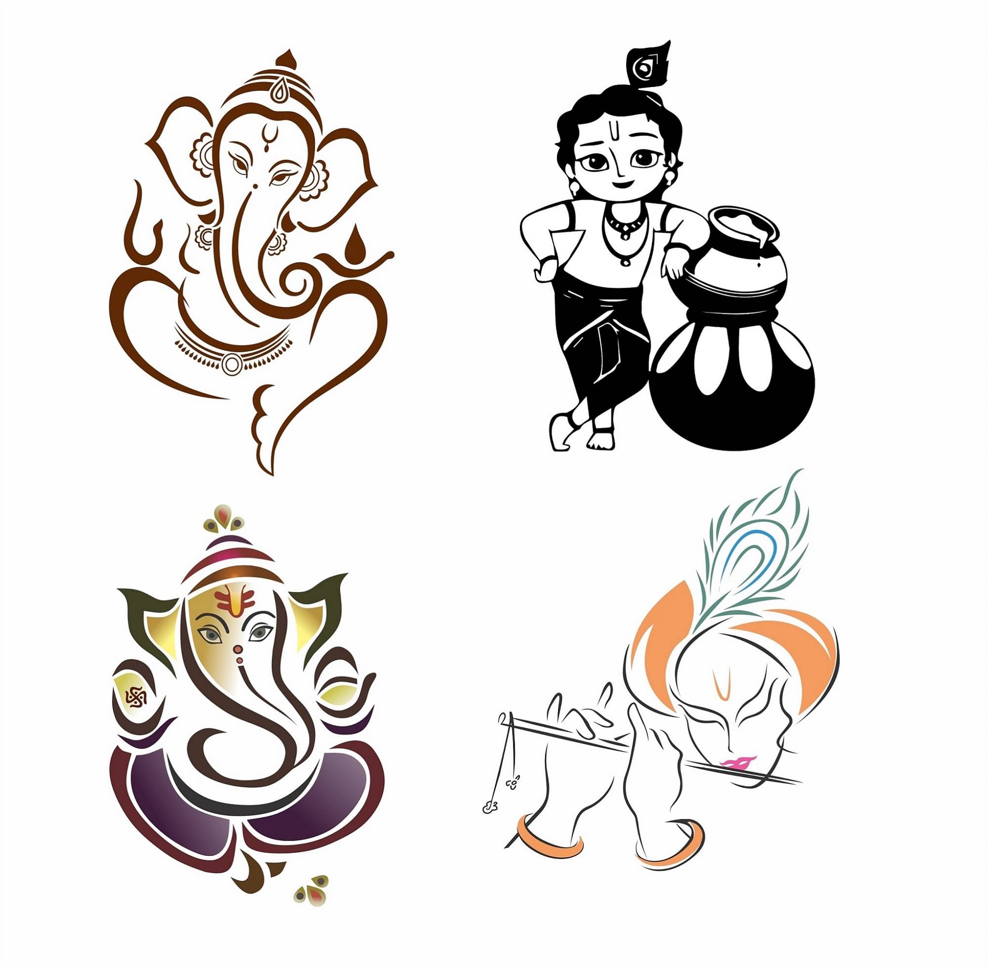 Asmi Collection Ganesha Hanuman Krishna Rama God Wall Sticker ( 13 x 10 cms ) Asmi Collection Ganesha Hanuman Krishna Rama God Wall Sticker ( 13 x 10 cms )
