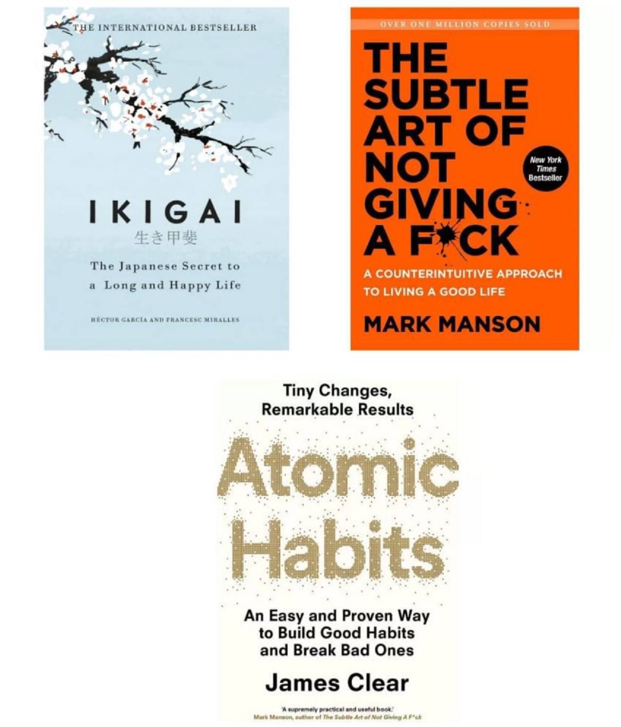 (Combo pack 3) IKIGAI + Atomic habit + The subtle art (Combo pack 3) IKIGAI + Atomic habit + The subtle art