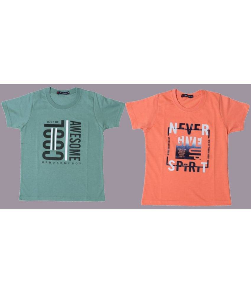     			NEUVIN Pack of 1 Boys Cotton T-Shirt ( Multi Color )